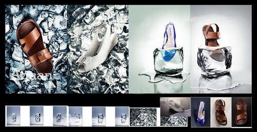Fotomontage: Kreativ-Werbung Schuhe Fotomontage: Kreativ-Werbung Schuhe
